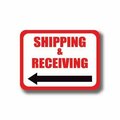 Ergomat 30in x 21in RECTANGLE SIGNS - Shipping & Receiving Left Arrow DSV-SIGN 630 #0343L -UEN